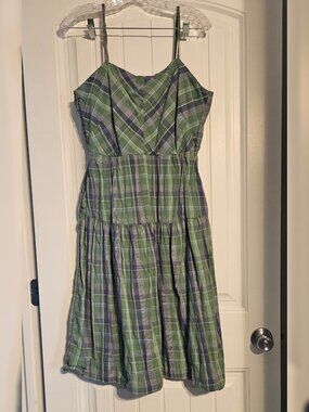 Free Assembly Women's Tie Back Midi Dress with Pockets